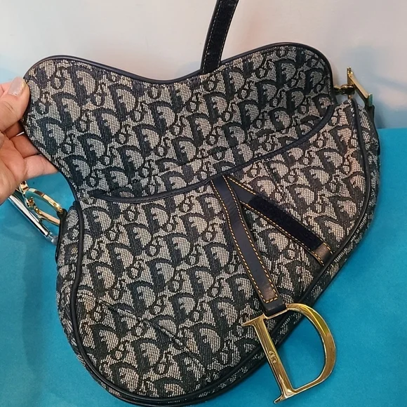 Christian Dior Trotter Saddle Hand Bag Purse - Picture 7 of 14